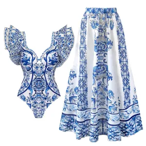 Ruffle Bikini Swimwear with Skirt Anna Kay Co