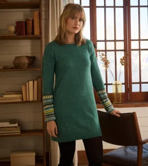 Sadie Sweater Dress - Forest Green -Hatley