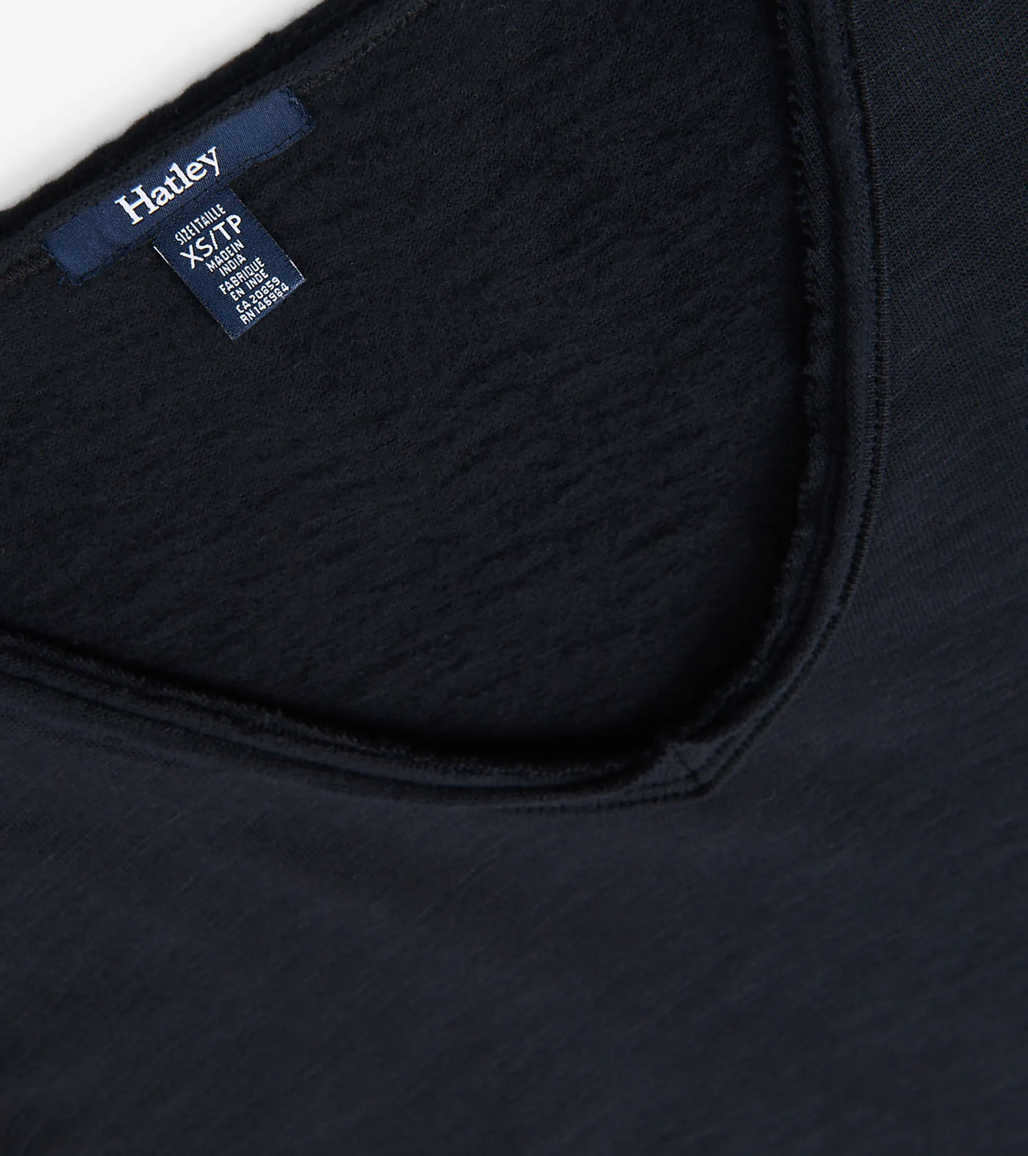 Sadie V-Neck Tee - Black -Hatley