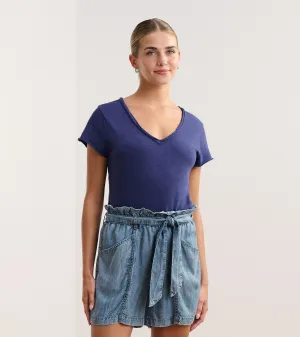 Sadie V-Neck Tee - Patriot Blue -Hatley