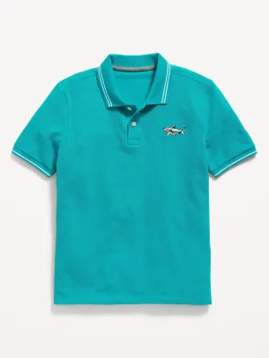 School Uniform Pique Polo Shirt for Boys