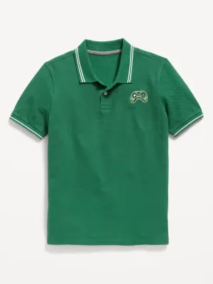 School Uniform Pique Polo Shirt for Boys