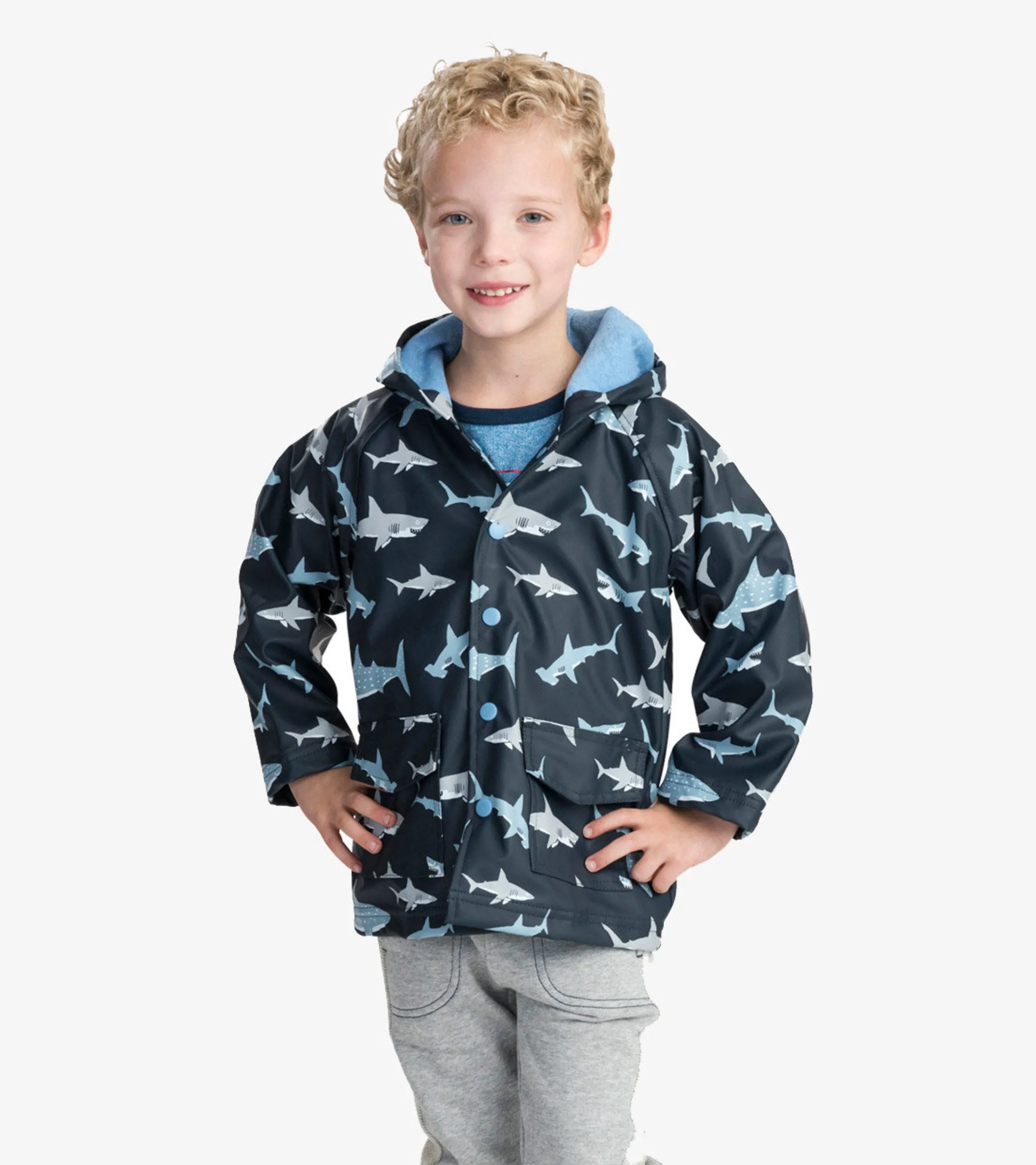 Shark Frenzy Raincoat -Hatley