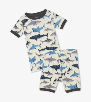 Shark School Organic Cotton Short Pajama Set -Hatley