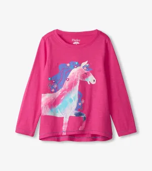Shimmer Horse Long Sleeve Tee | Hatley