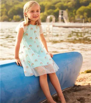 Shimmer Rainbows Tiered Tulle Dress | Hatley