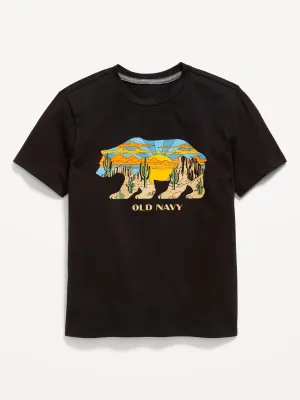 Short-Sleeve Logo-Graphic T-Shirt For Boys