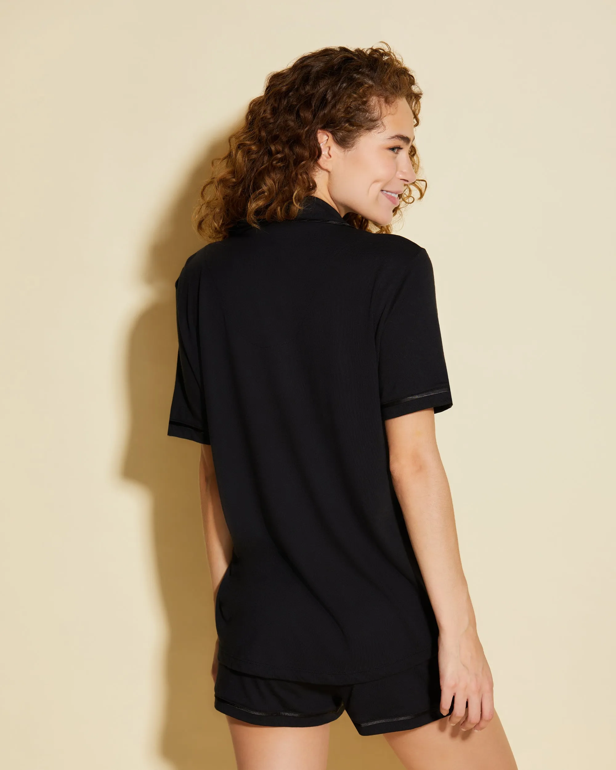 Short Sleeve Top & Boxer Pajama Set Cosabella
