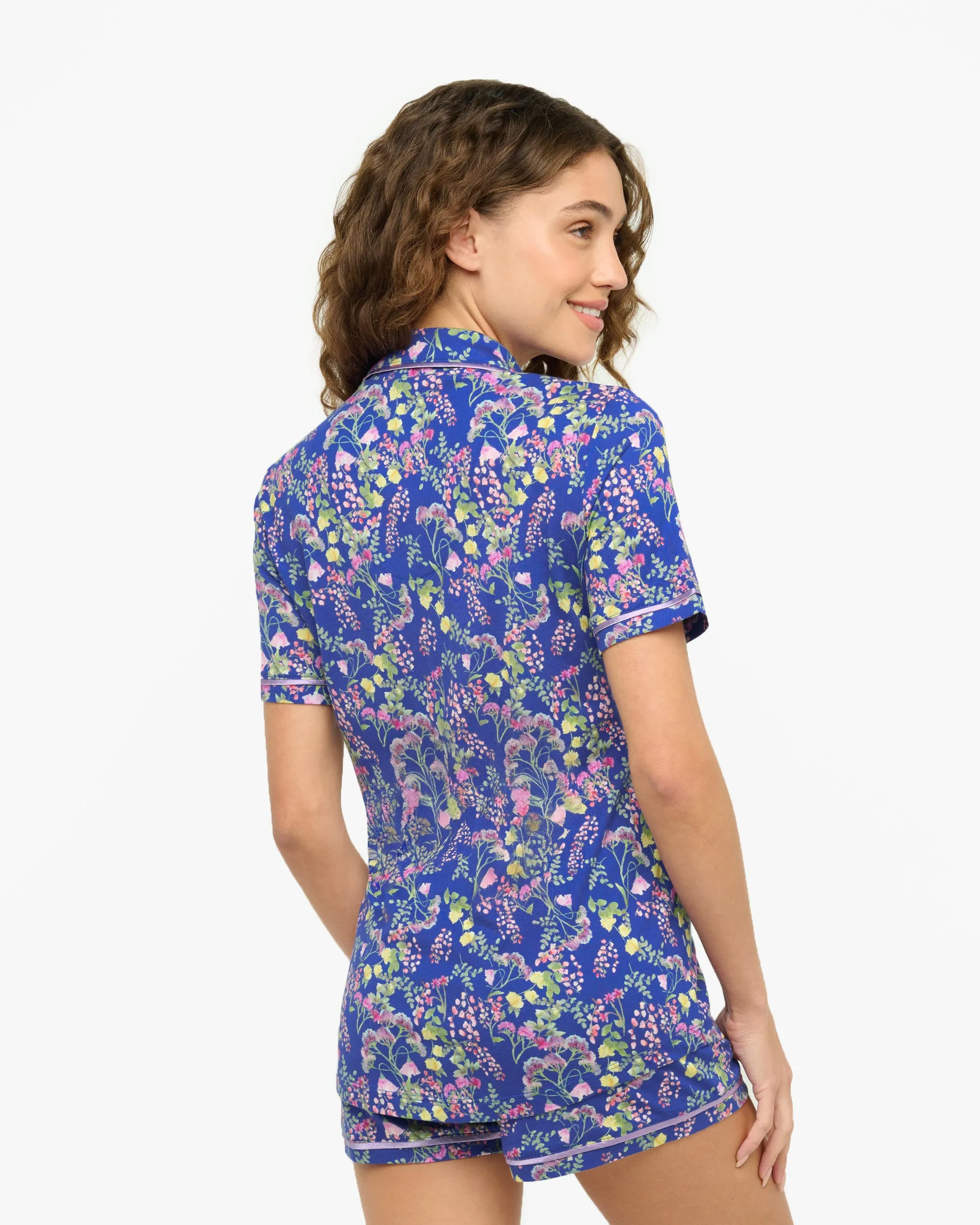 Short Sleeve Top & Boxer Pajama Set Cosabella