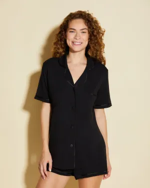 Short Sleeve Top & Boxer Pajama Set Cosabella