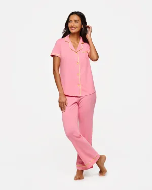 Short Sleeve Top & Pant Pajama Set Cosabella
