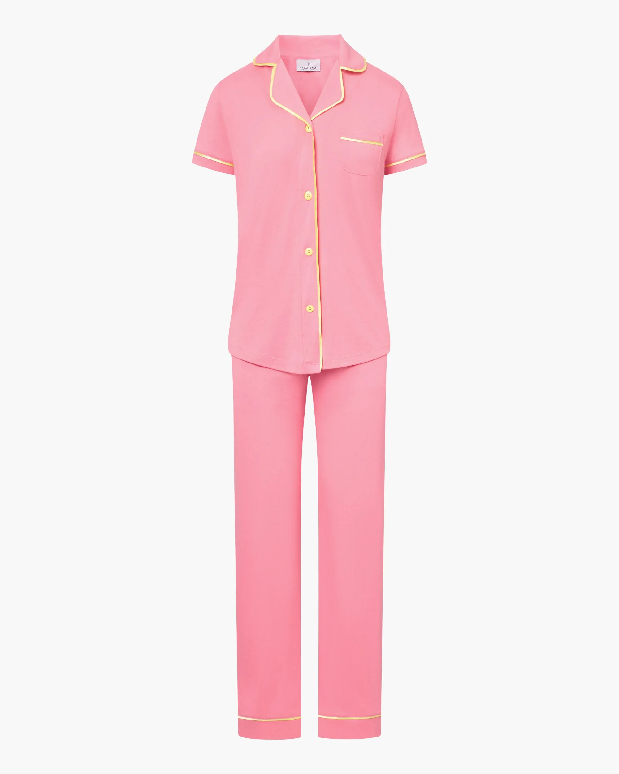 Short Sleeve Top & Pant Pajama Set Cosabella