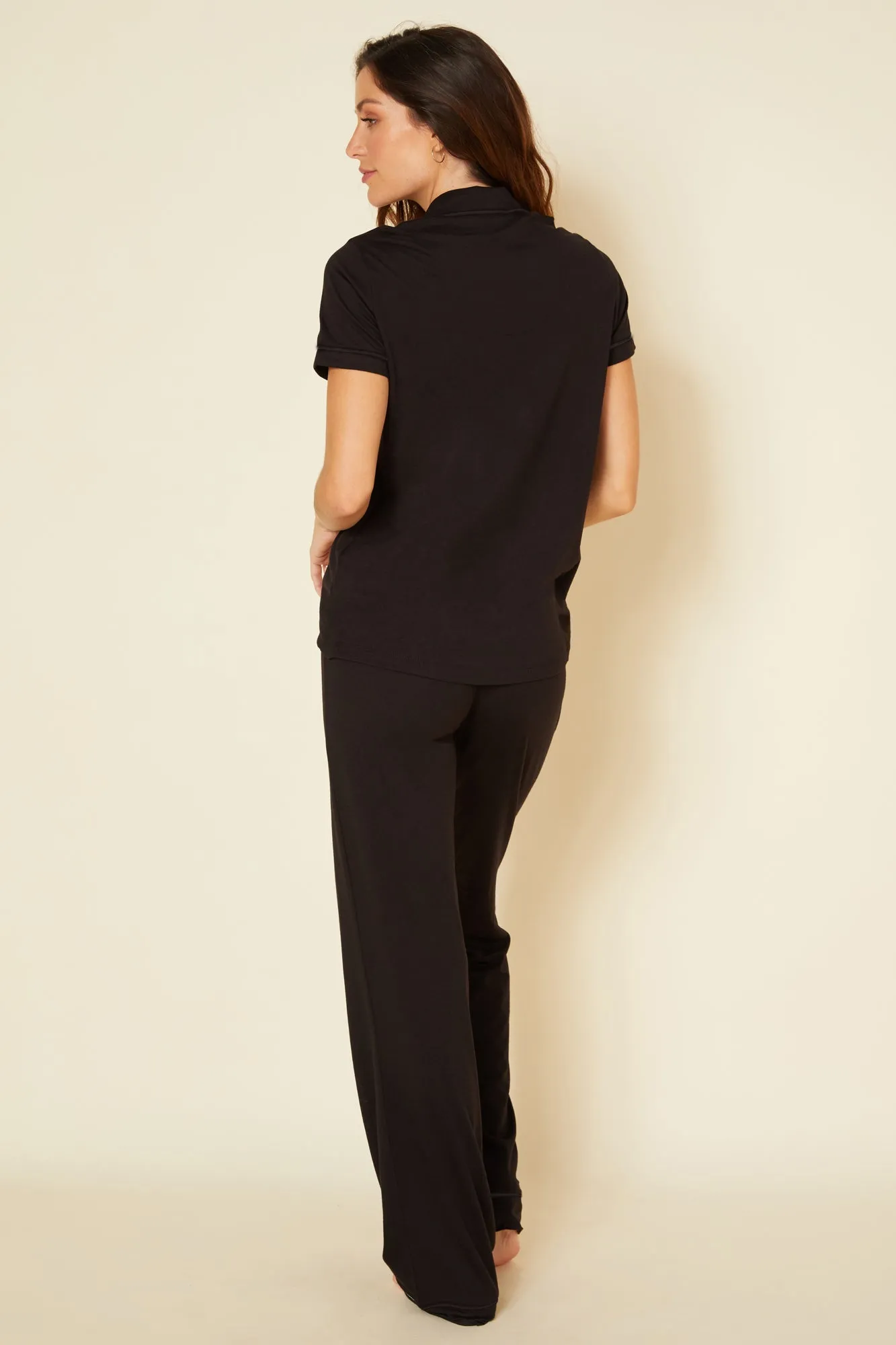 Short Sleeve Top & Pant Pajama Set Cosabella