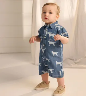 Silhouette Labs Baby Woven Romper | Hatley