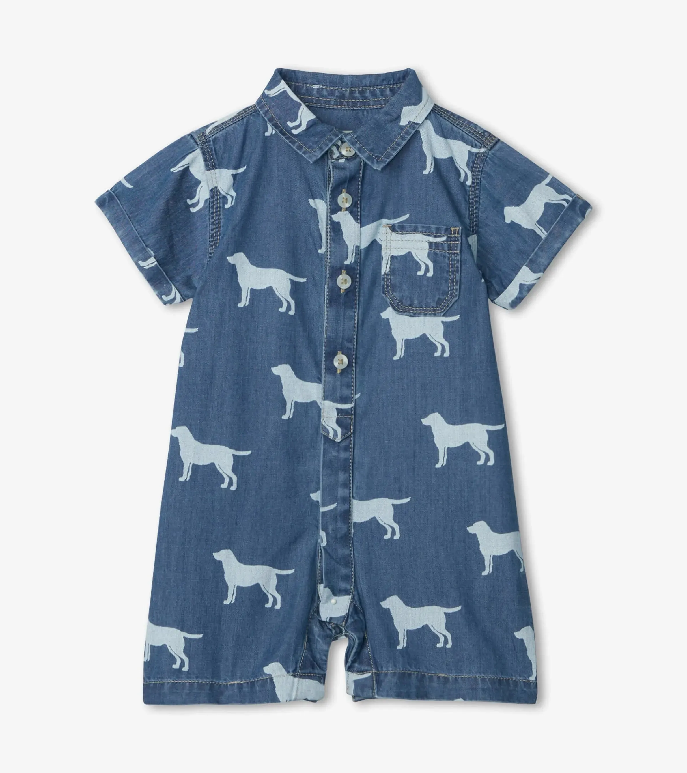 Silhouette Labs Baby Woven Romper | Hatley