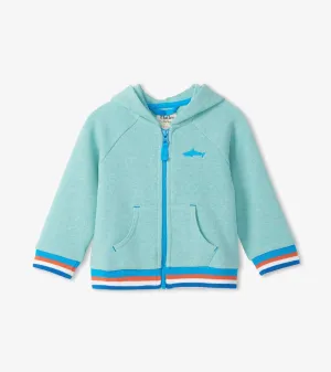 Silhouette Shark Baby Zip Up Hoodie | Hatley