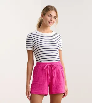 Simone Knit Tee - Navy and White Stripes -Hatley