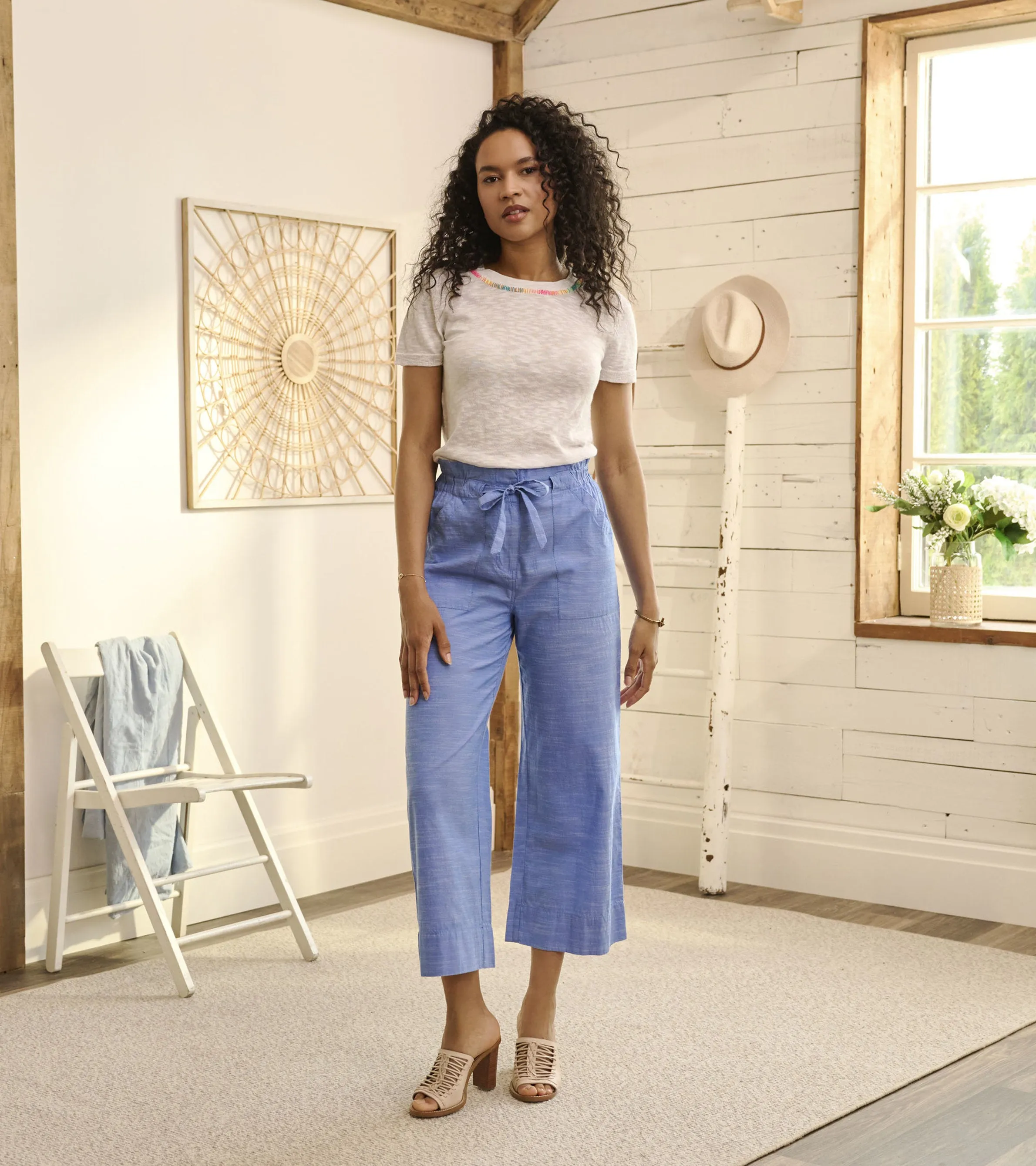 Simone Knit Tee - White -Hatley