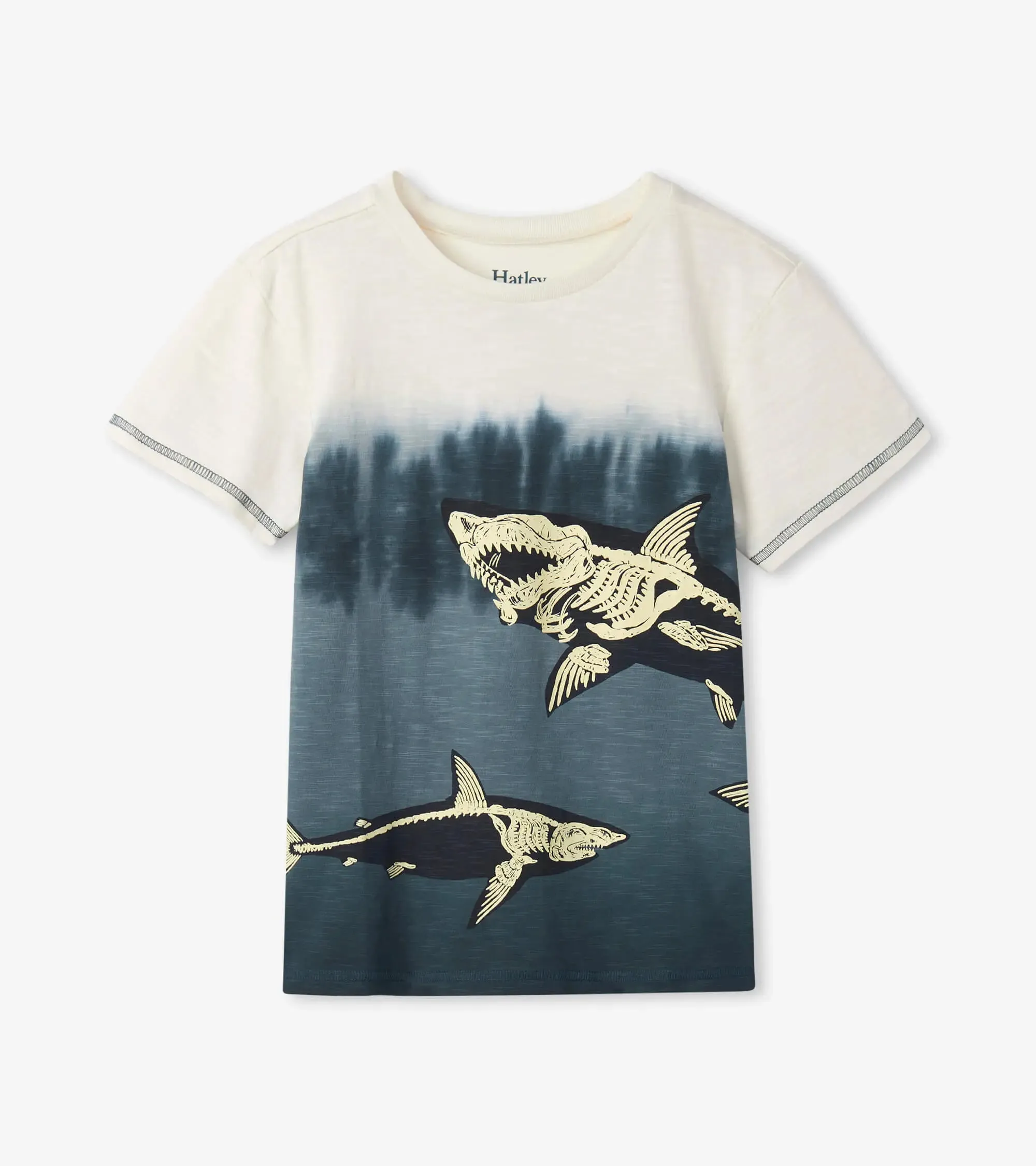 Skeletal Sharks Glow In The Dark Graphic Tee | Hatley
