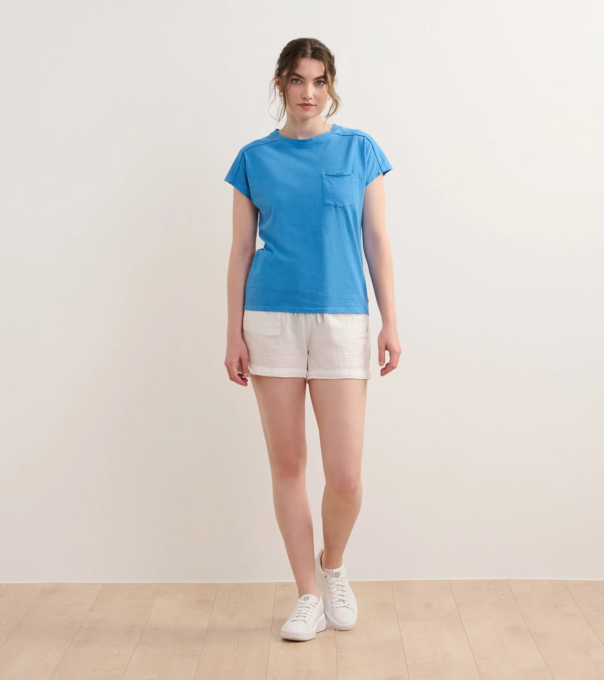 Slouchy Pocket Tee - Marina -Hatley