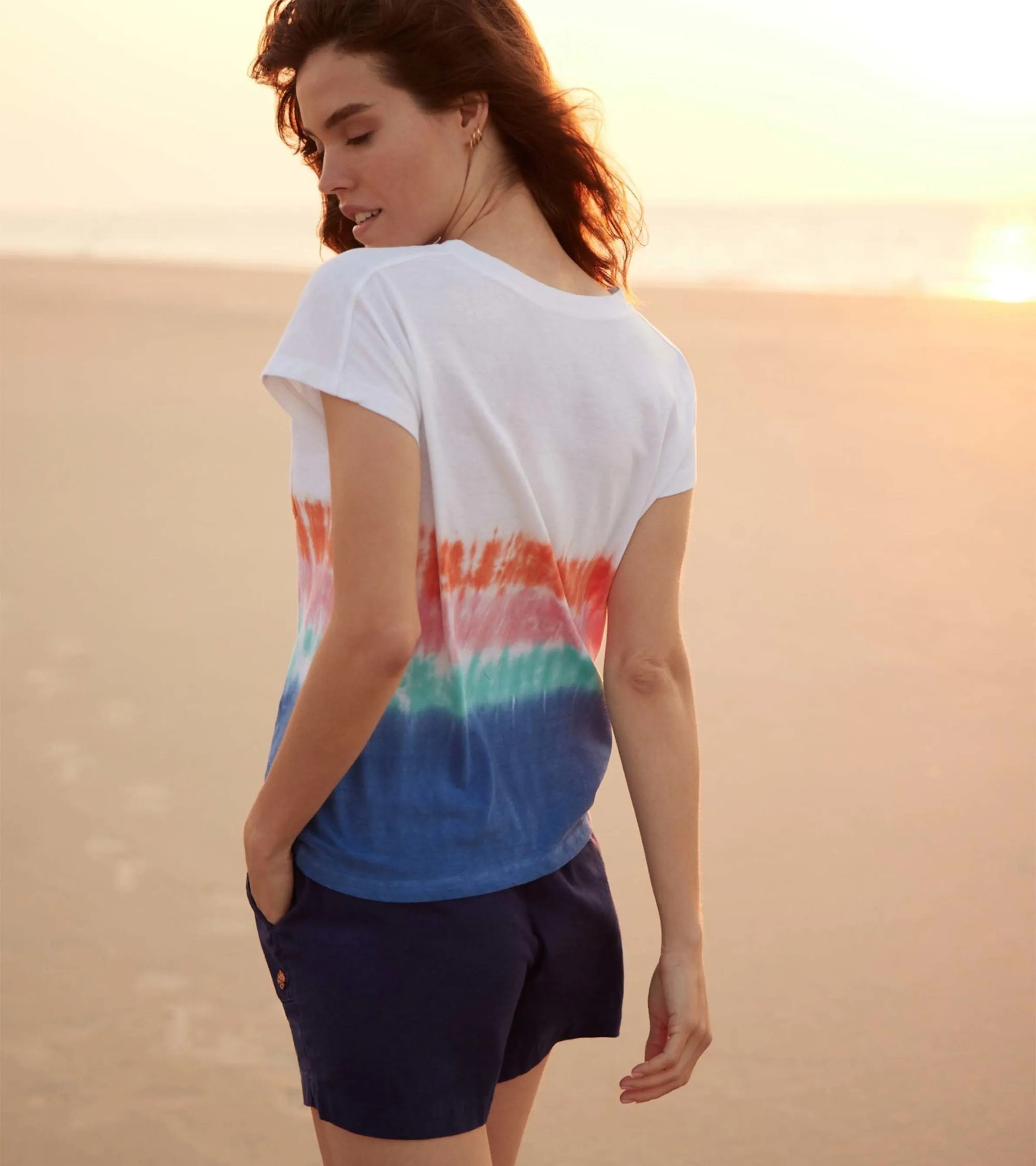Slouchy Pocket Tee - Vintage Beach -Hatley