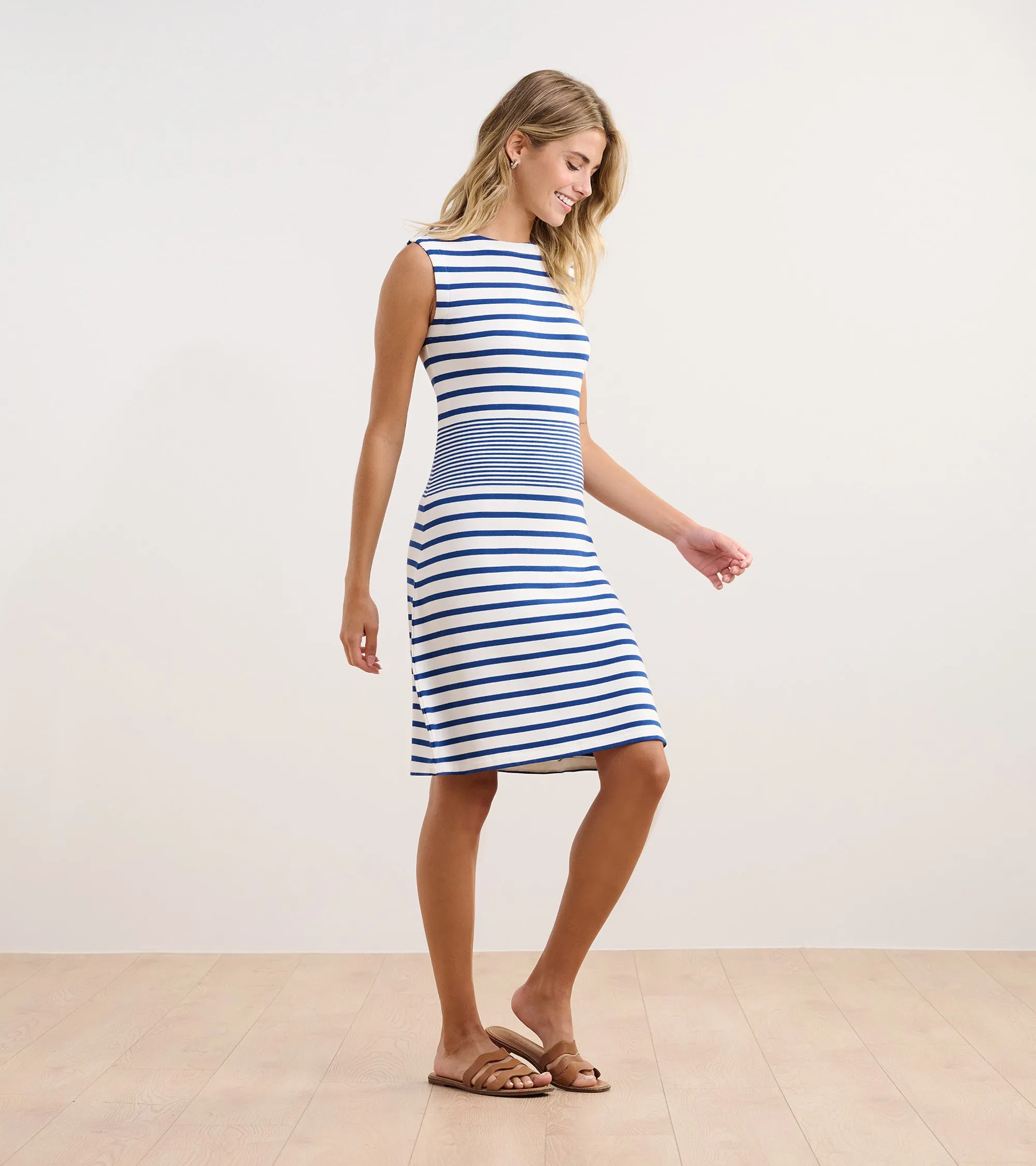 Sofia Dress - Blue Quartz Stripes -Hatley