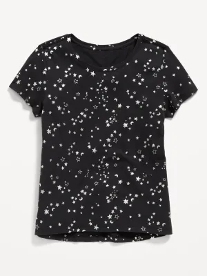 Softest Short-Sleeve Printed T-Shirt for Girls