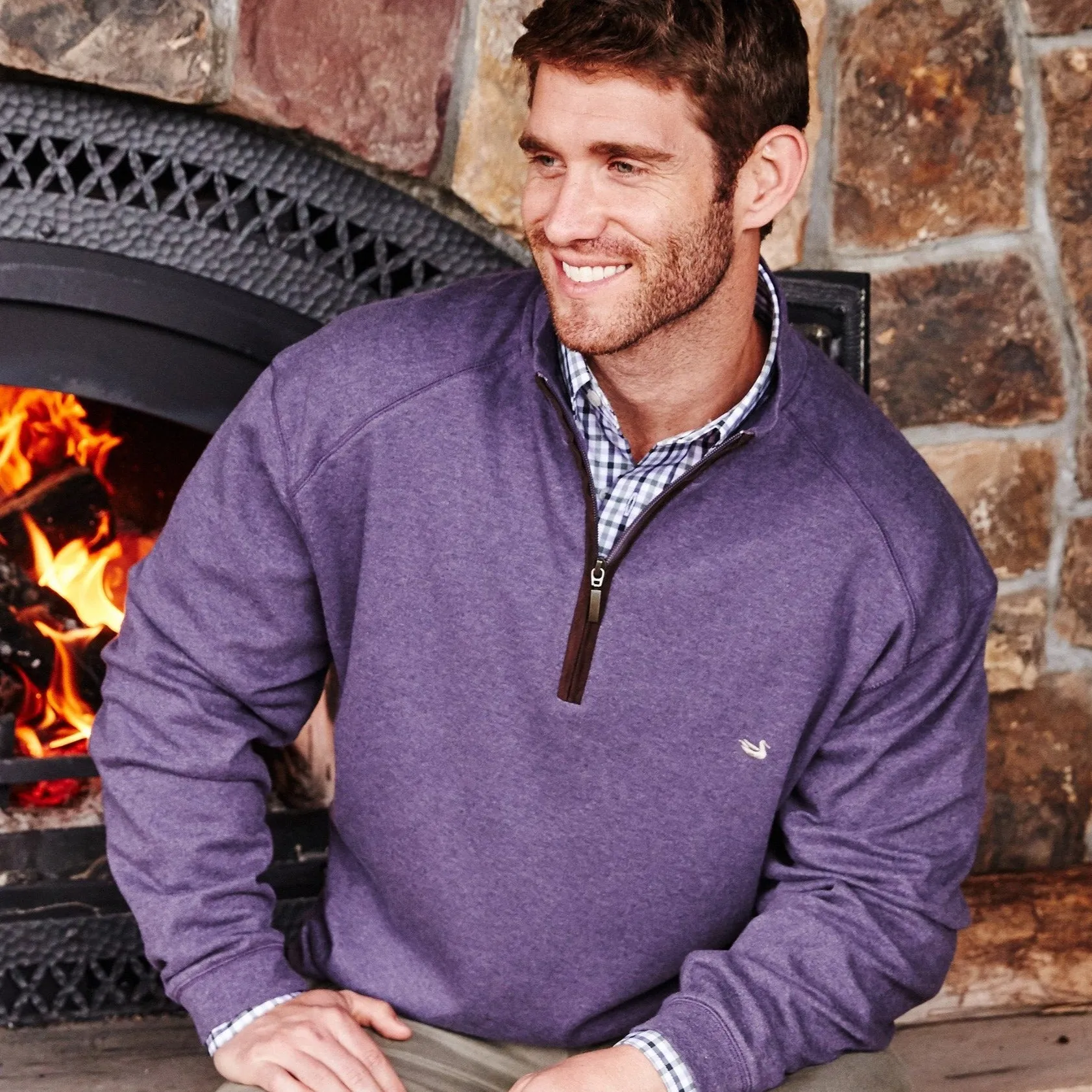 Southern Marsh 21 DownpourDRY Cotton 1/4 Zip Pullover