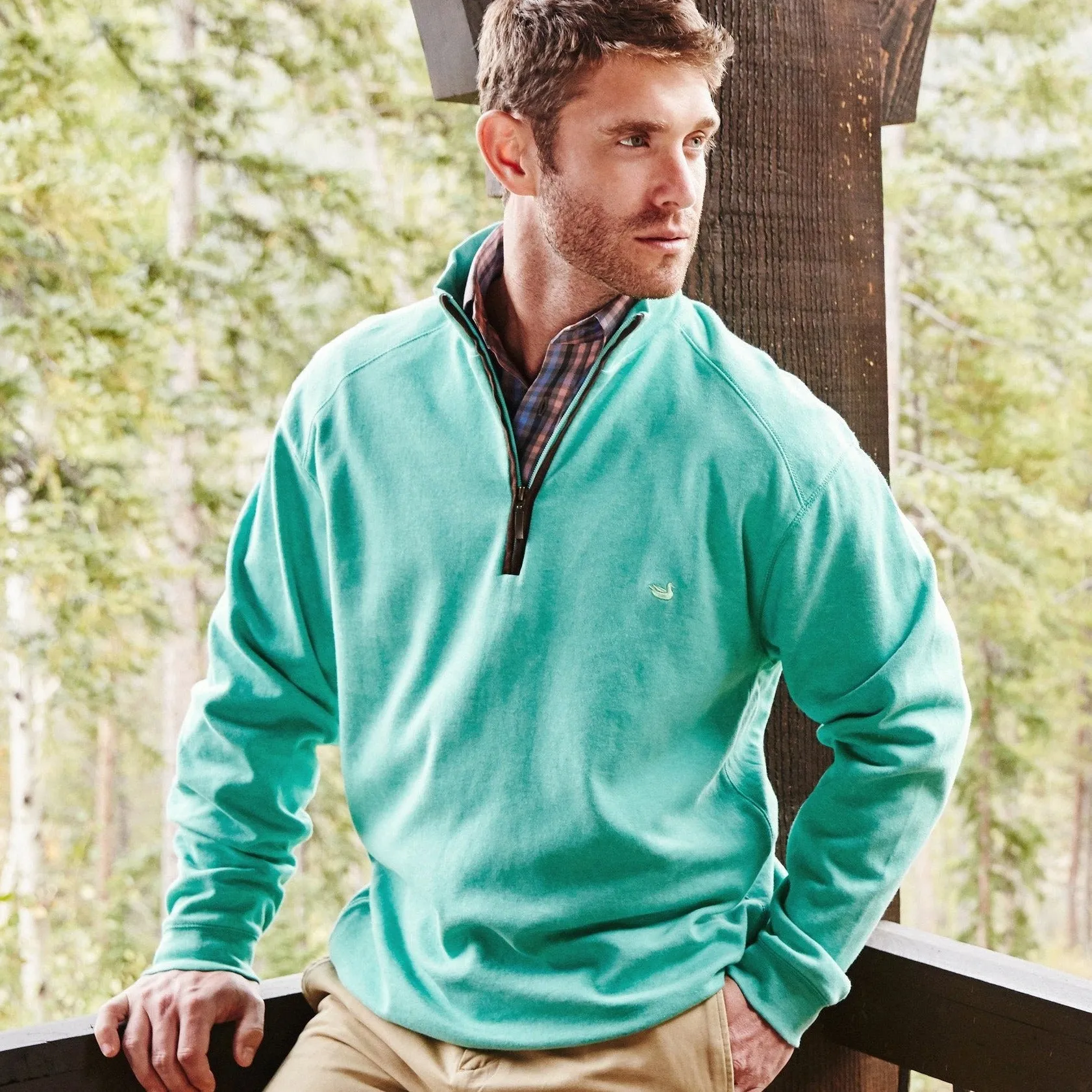 Southern Marsh 21 DownpourDRY Cotton 1/4 Zip Pullover