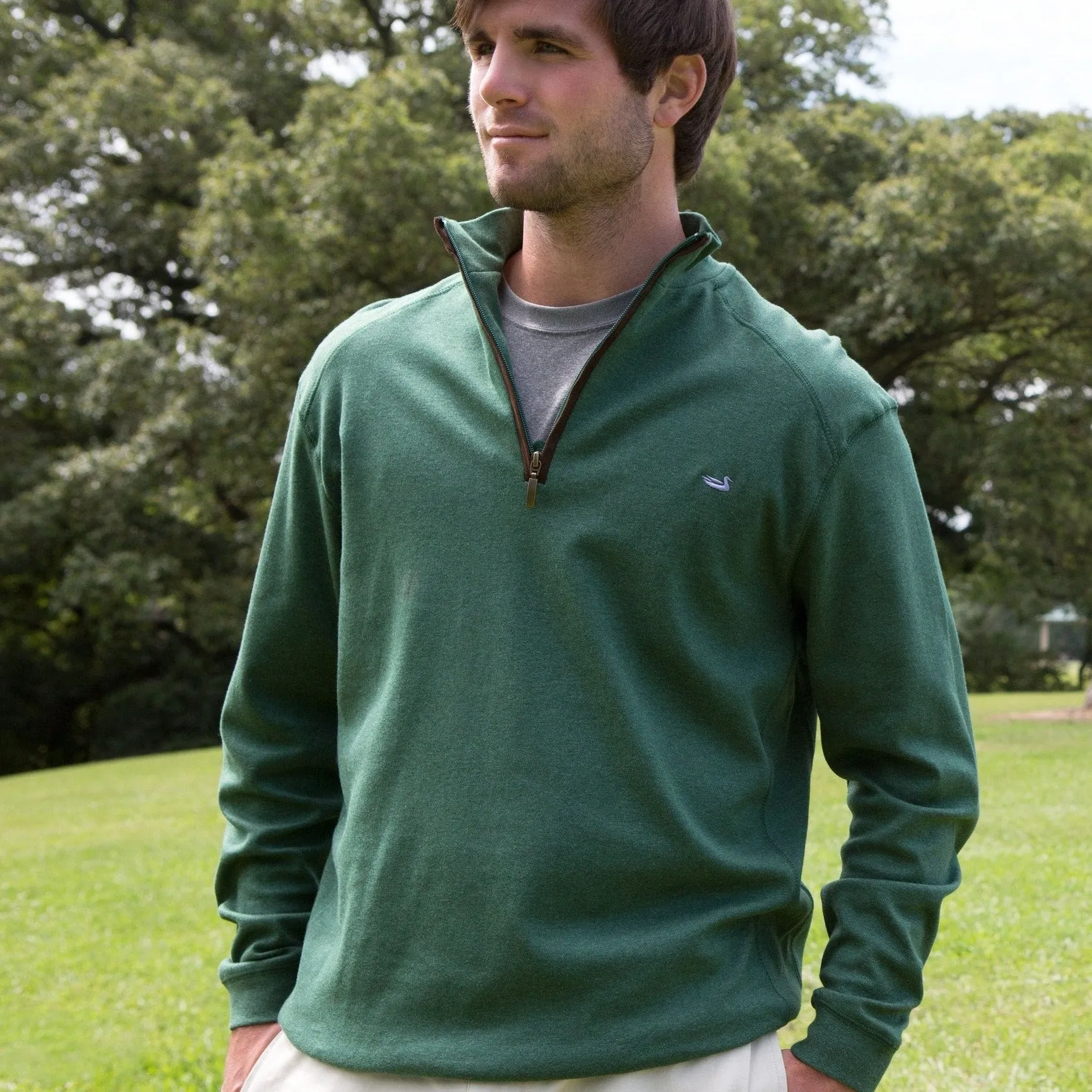 Southern Marsh 21 DownpourDRY Cotton 1/4 Zip Pullover