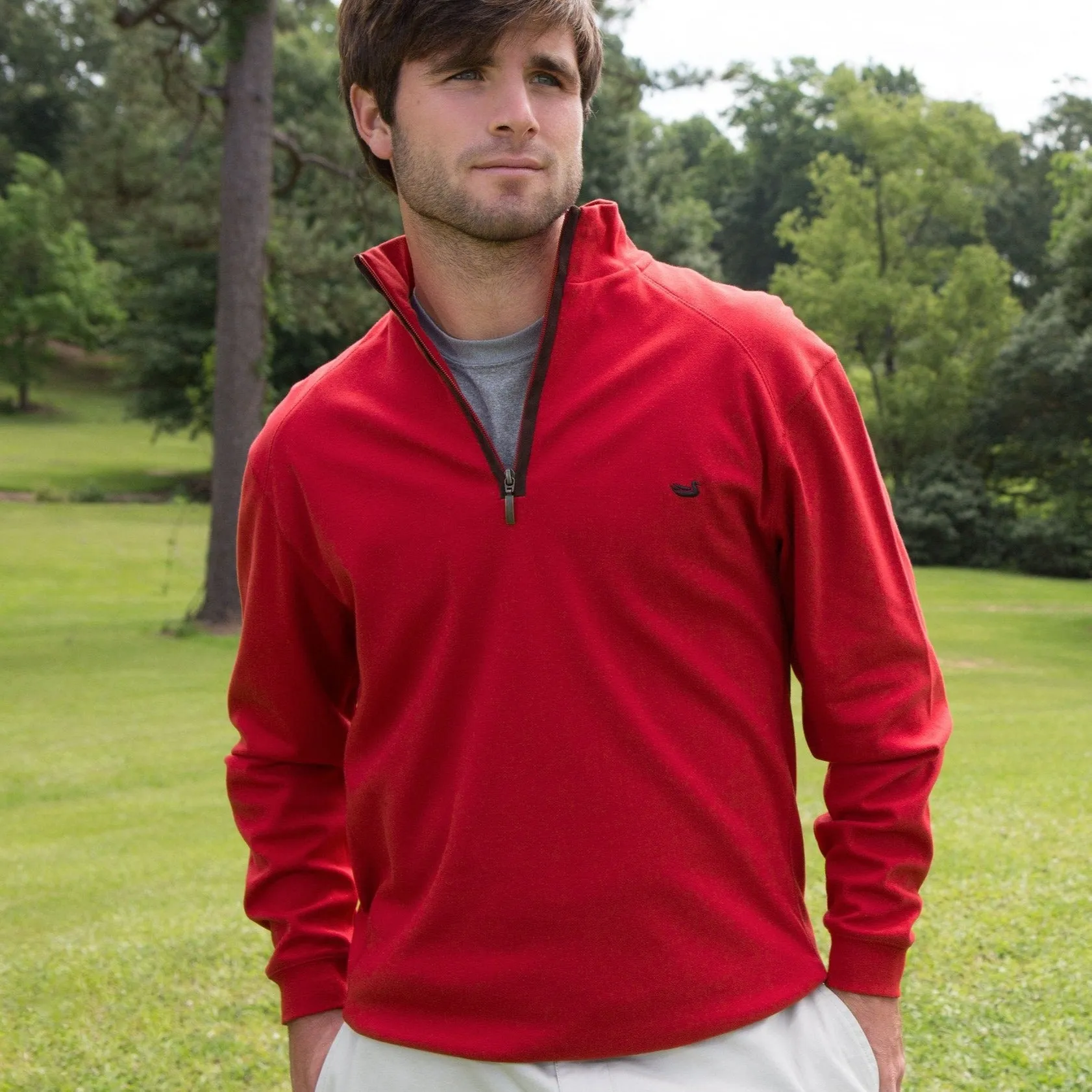 Southern Marsh 21 DownpourDRY Cotton 1/4 Zip Pullover