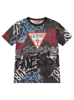 Street Graffiti Short Sleeve T-Shirt (7-16) Guess