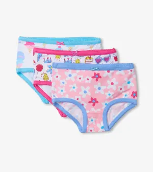Summer Prints Girls Hipster Underwear 3 Pack -Hatley