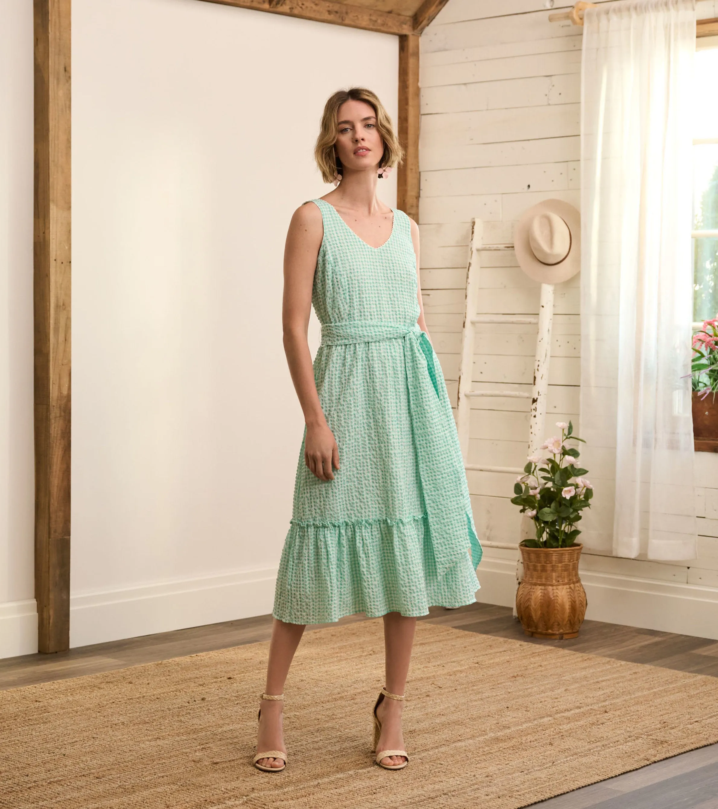 Sydney Midi Dress - Beveled Glass Gingham -Hatley
