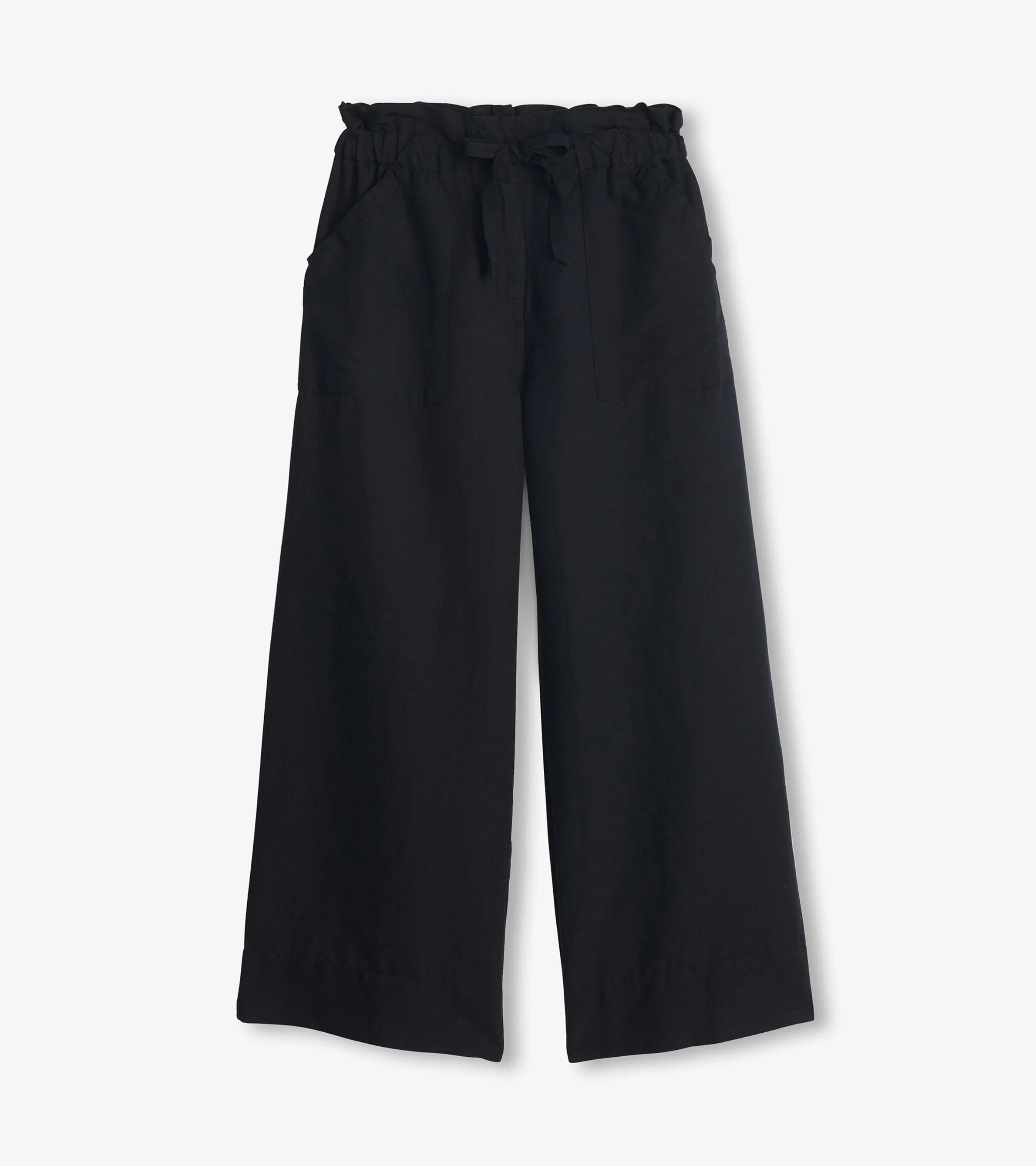 Tie Front Pants - Caviar Linen -Hatley