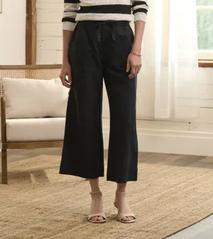Tie Front Pants - Caviar Linen -Hatley