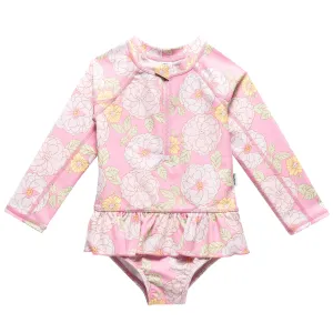 Toddler Girls UPF 50  Peonies Rash Guard Gerber Childrenswea