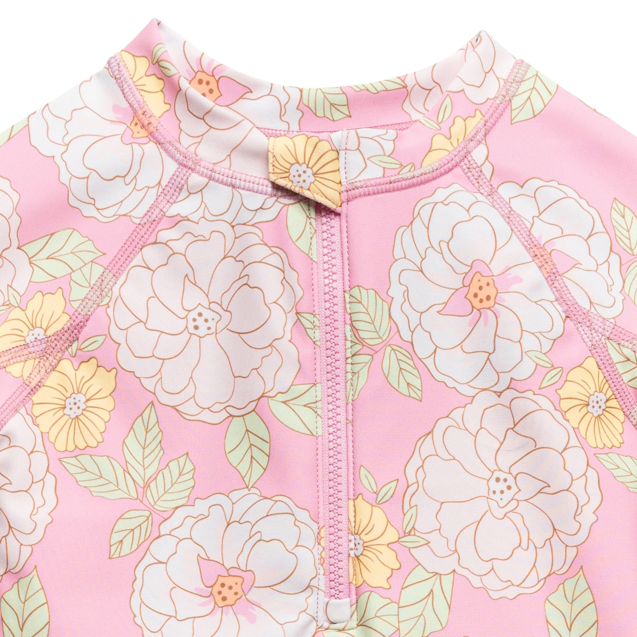 Toddler Girls UPF 50  Peonies Rash Guard Gerber Childrenswea