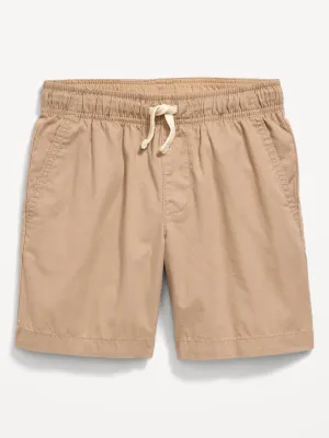 Twill Non-Stretch Jogger Shorts for Boys Above Knee