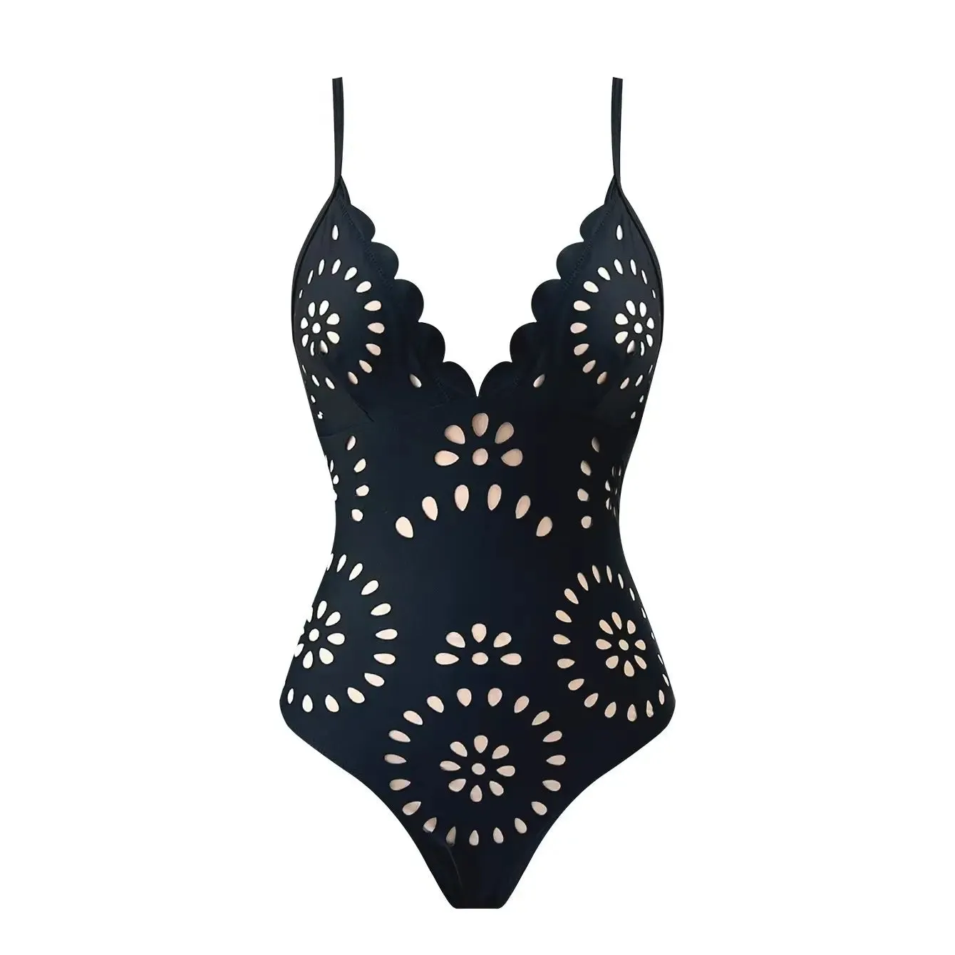 Two piece Elegant Floral Design Bikini Set/w skirt Anna Kay Co