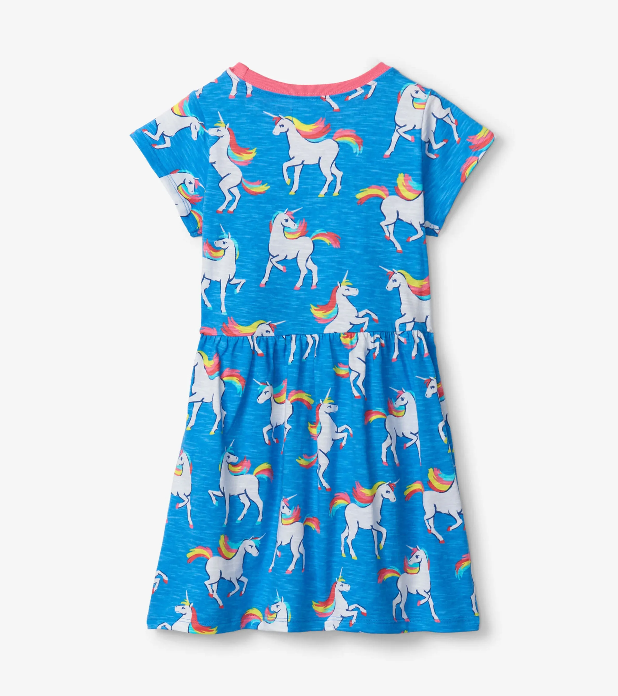 Unicorn Sky Dance Short Sleeved Skater Dress -Hatley