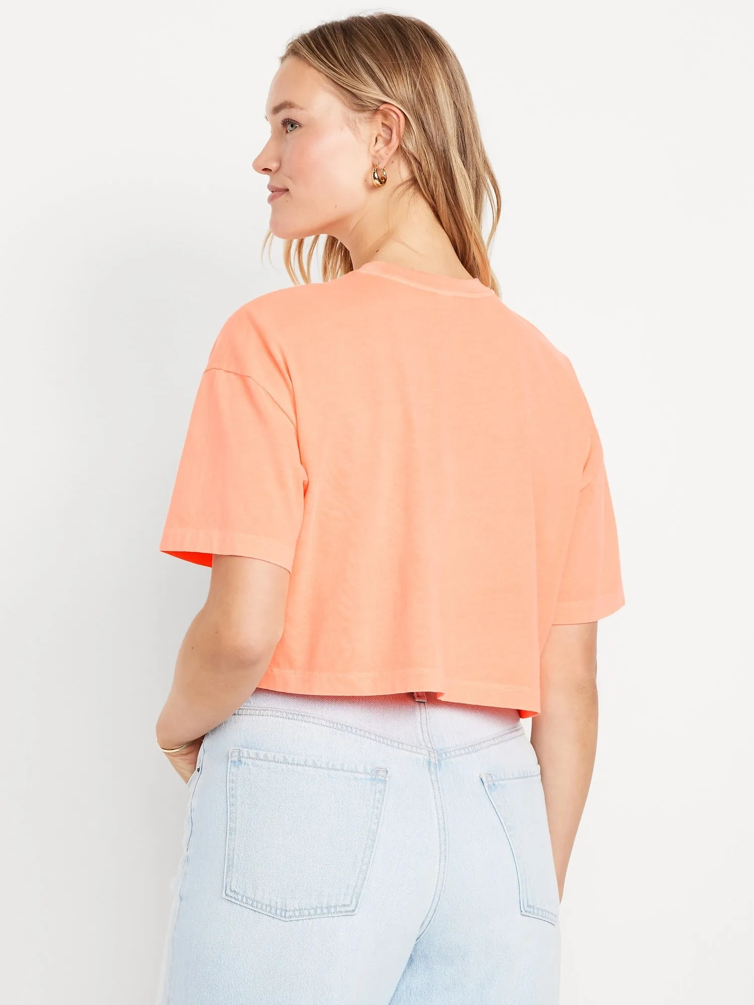 Vintage Oversized Crop T-Shirt