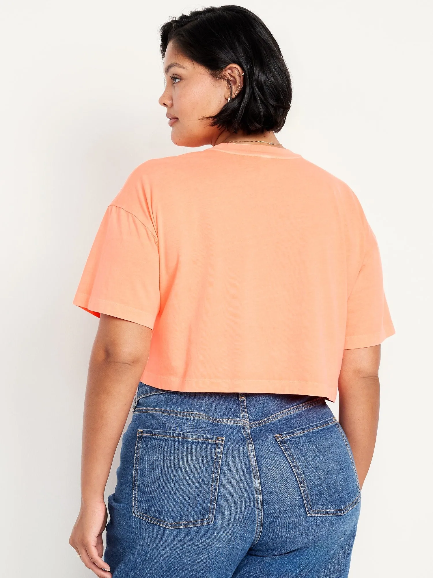 Vintage Oversized Crop T-Shirt