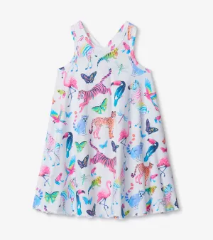 Watercolour Jungle Trapeze Dress -Hatley
