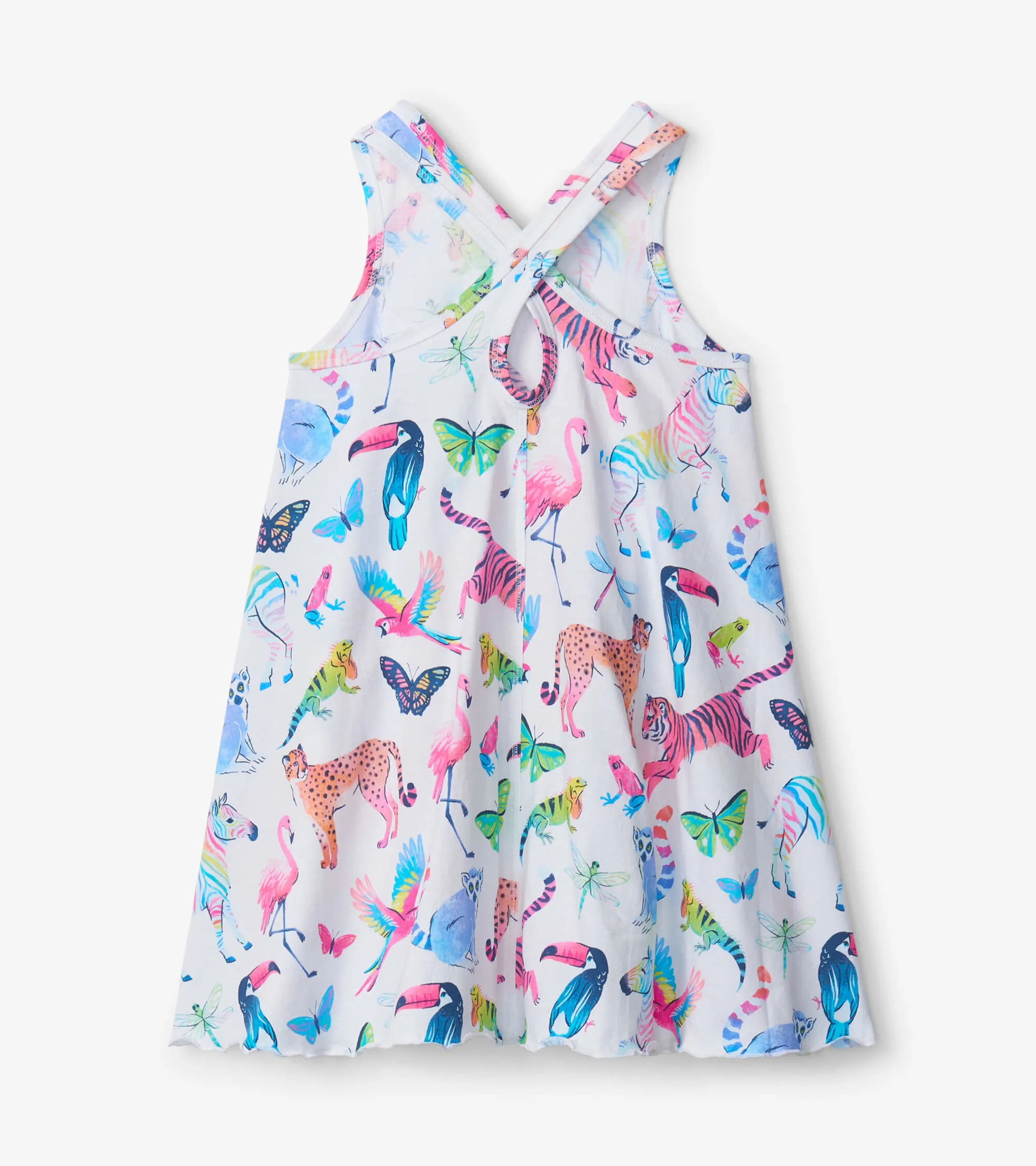 Watercolour Jungle Trapeze Dress -Hatley