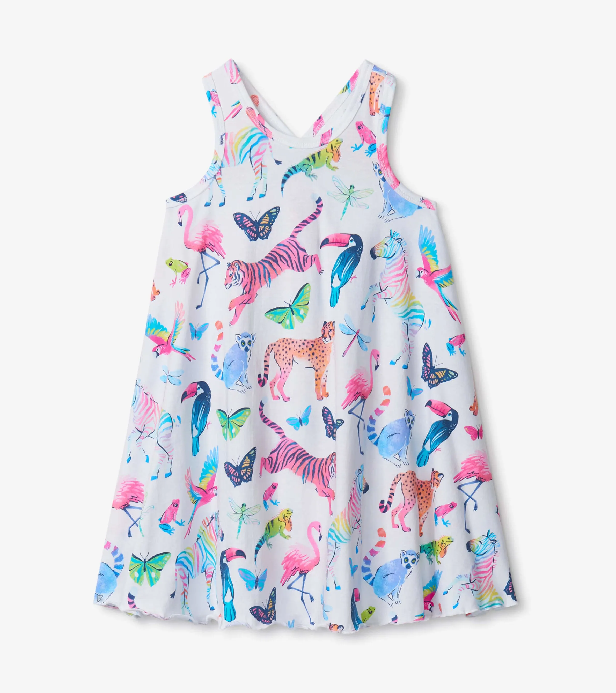 Watercolour Jungle Trapeze Dress -Hatley