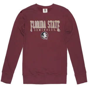 Wes & Willy Kid's Florida State Seminoles Seminole Logo Crew Fleece - Garnet