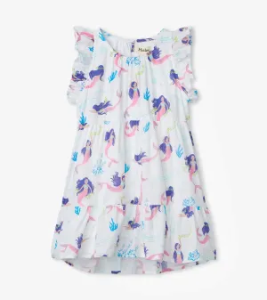 Whimsical Mermaids Ruffle Sleeve Dress | Hatley