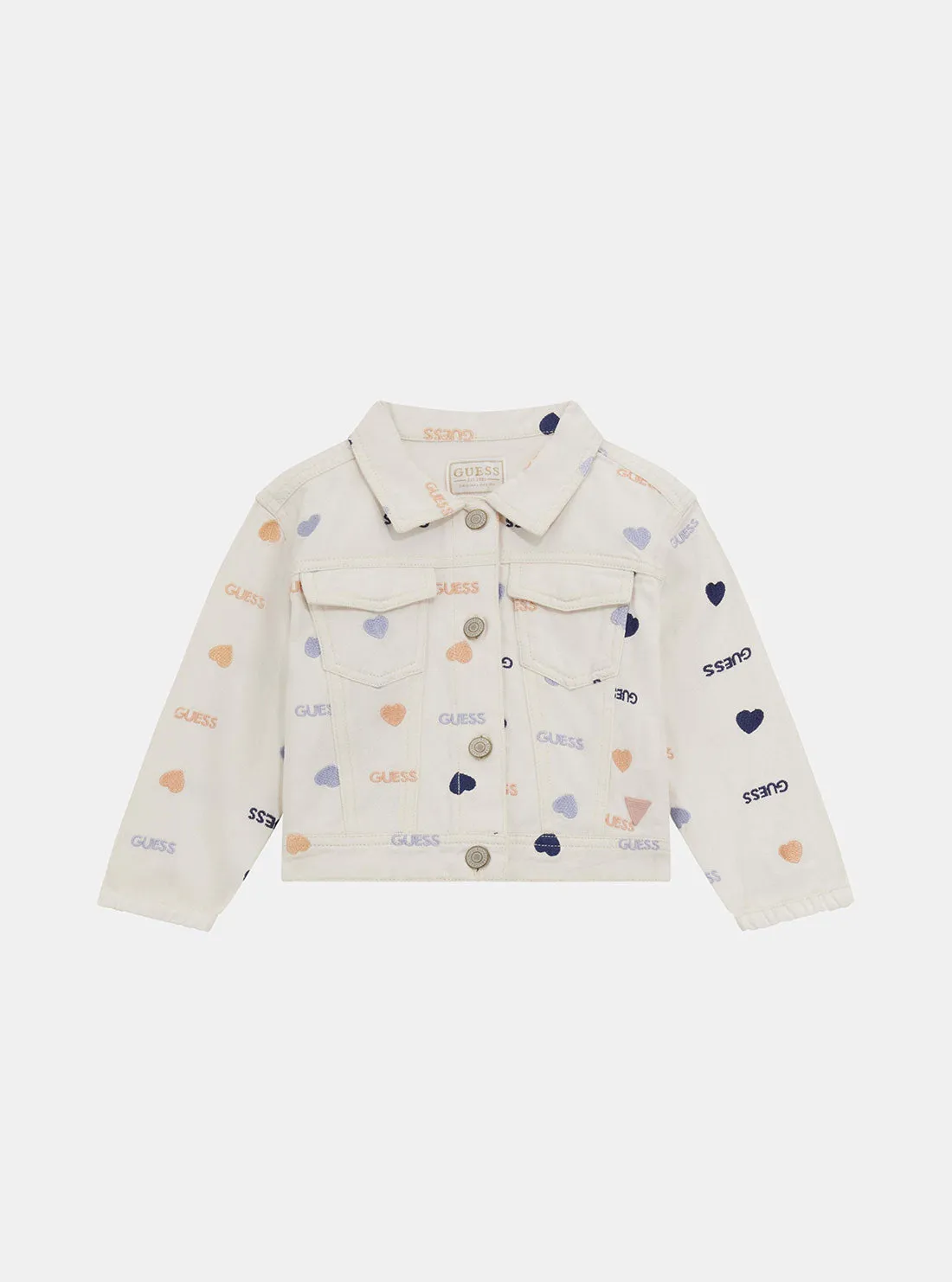 White Drills Long Sleeve Jacket (2-7) Guess