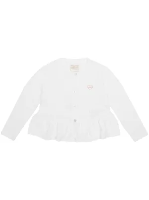 White Long Sleeve Cardigan (2-7) Guess